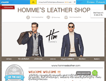 Tablet Screenshot of hommesleather.com